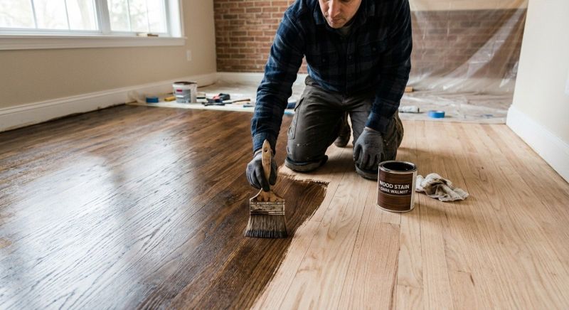 Oak Floor Staining in Alpharetta, GA